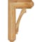 Ekena Millwork Imperial Craftsman Rough Sawn Bracket w/ Offset Brace, Western Red Cedar, 8"W x 20"D x 32"H BKT0806X20X32IMP04RWR - alternate 3